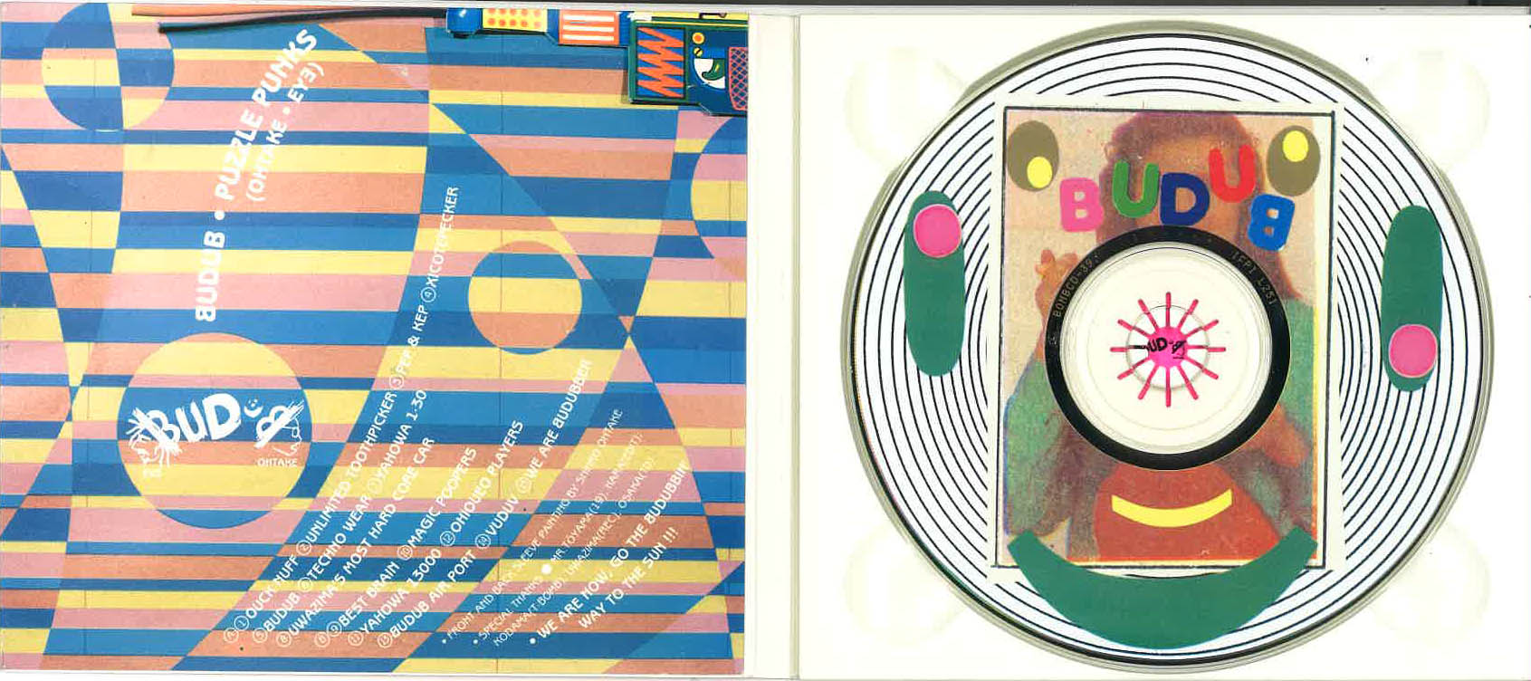 PUZZLE PUNKS (パズル・パンクス = EYE + 大竹伸朗) - BUDUB (Japan タイムボム 限定デジパック CD/New) '96年セカンドアルバム