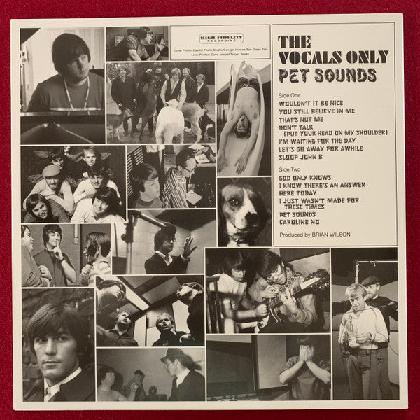 BEACH BOYS (ビーチ・ボーイズ) - The Vocal Only Pet Sounds (EU 限定プレス LP/New) 名作「ペット・サウンズ」の、ヴォーカル・トラックのチャンネルのみ収録の「ア・カペラ」アルバム!