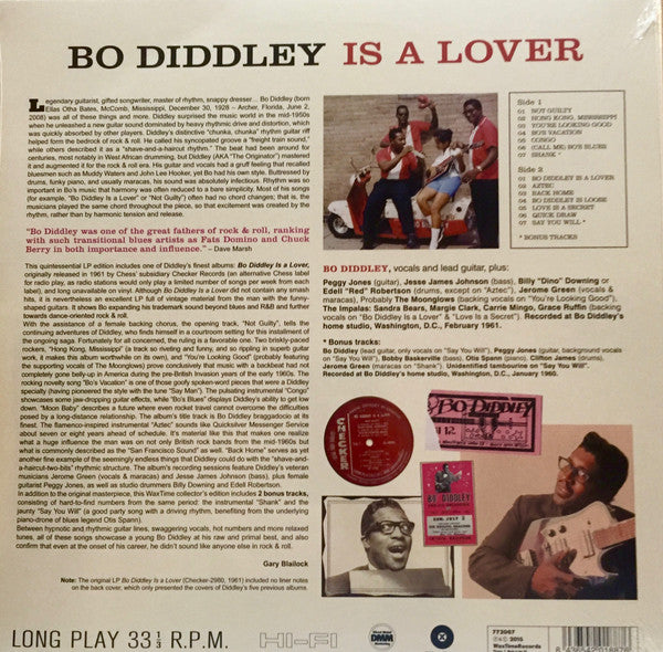 BO DIDDLEY (ボ・ディドリー) - Bo Diddley Is A Lover (EU 限定復刻ボーナス入り再発180g LP/New-WaxTime 772067) ’61年名作6枚目アルバム!