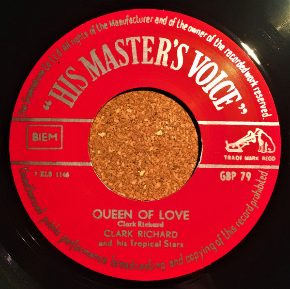CLARK RICHARD and His Tropical Stars (クラーク・リチャード) - Hot Rock Beat / Queen Of Love (US 限定リプロ再発 7インチ/ New) Desperate ロックンロール・ジャイヴァー!