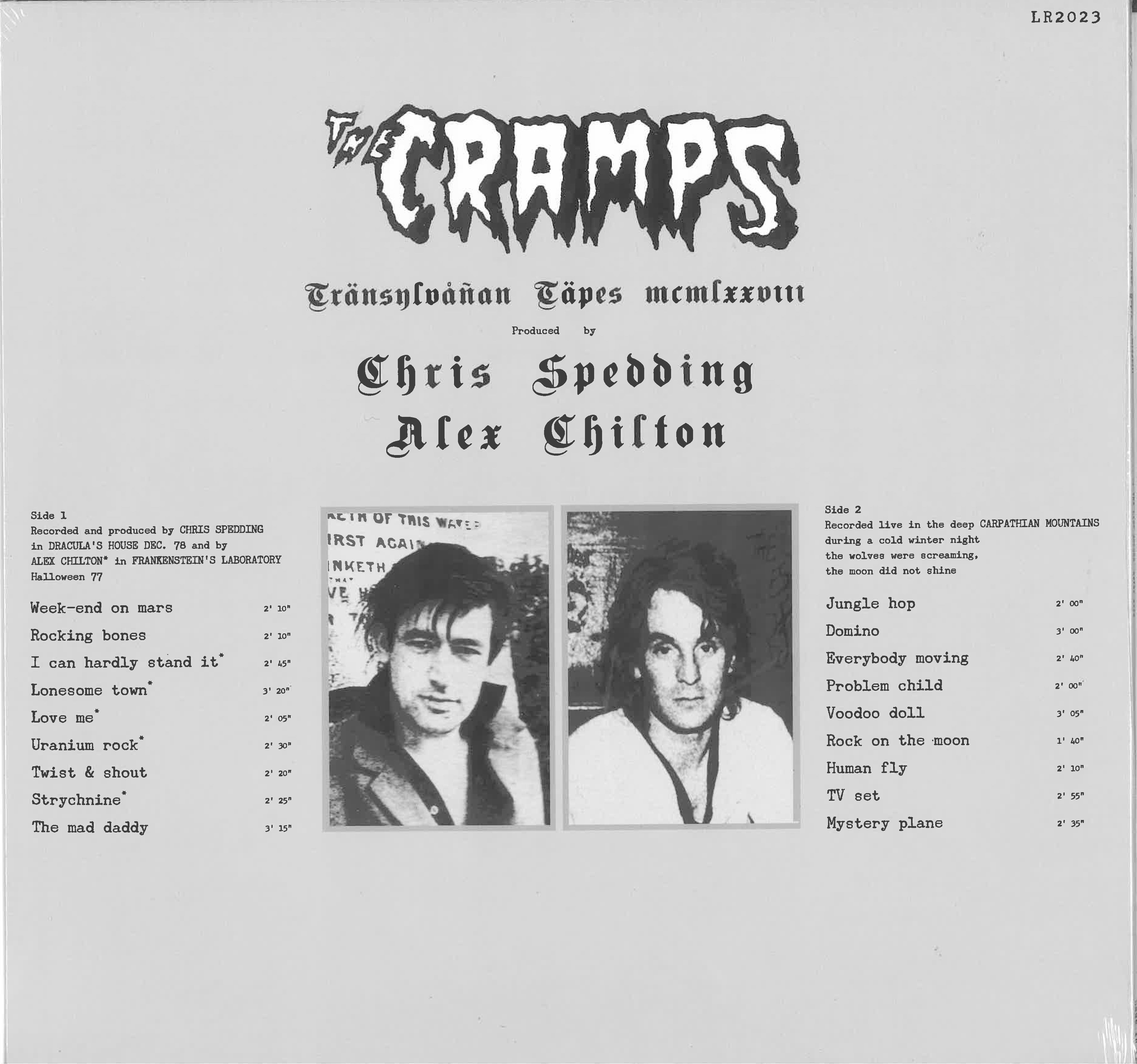 CRAMPS (クランプス) - Tränsylvåñan Täpes MCMLXXVIII (EU 限定全18曲入り再発 LP/New)'77〜'78年スタジオ・デモ+'78年NYライブ名作。
