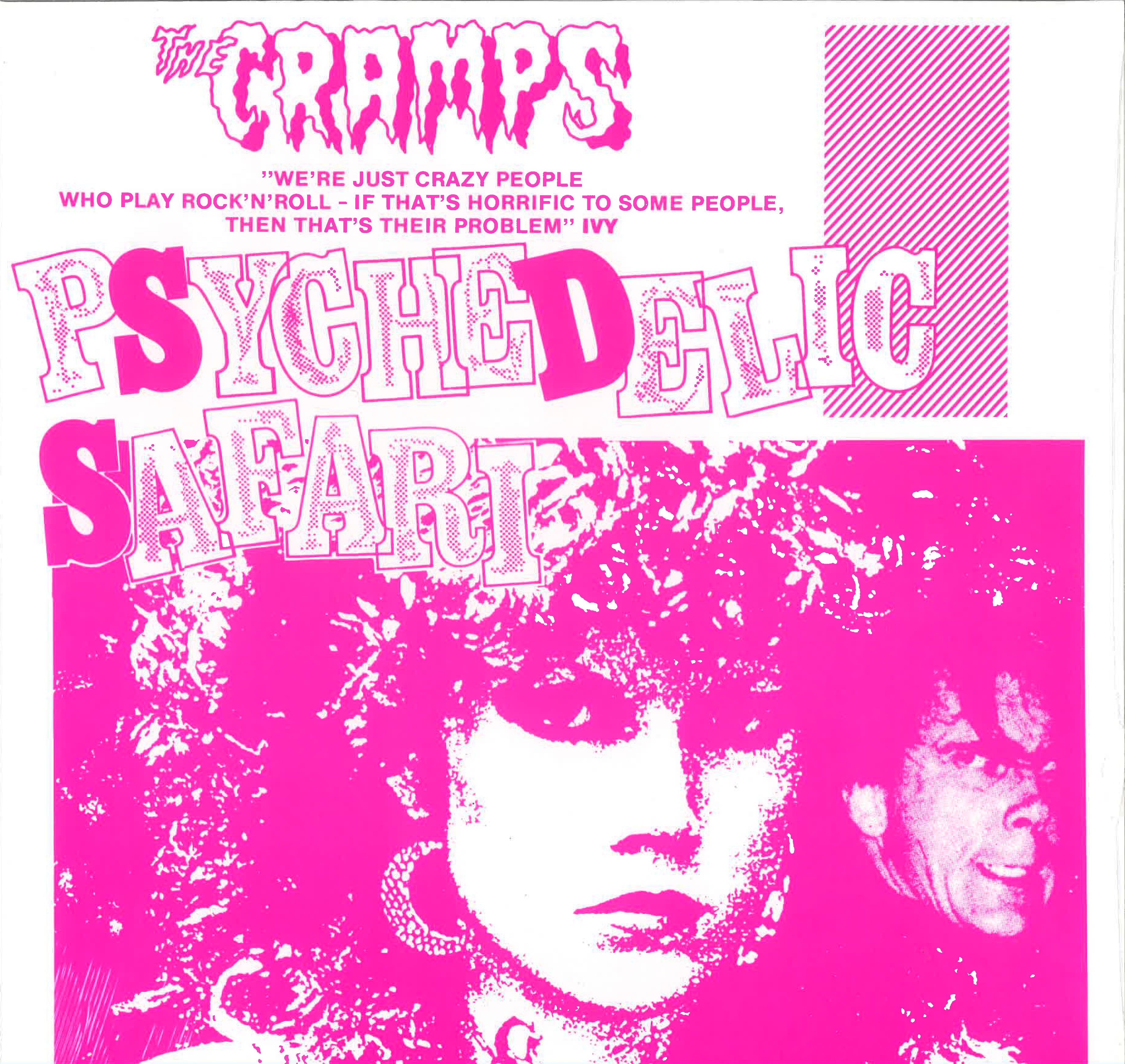 CRAMPS (クランプス) - Psychedelic Safari (EU限定再発 LP /ピンク印刷ジャケ・バージョン New)'82年5月シアトルでの壮絶ライブ収録名作!