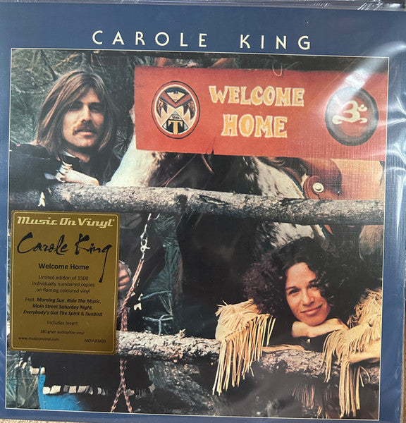 CAROLE KING (キャロル・キング) - Welcome Home (EU M.O.V社 1500枚限定ナンバリング入り「180g イエローマーブル・カラー盤」再発LP/New)
