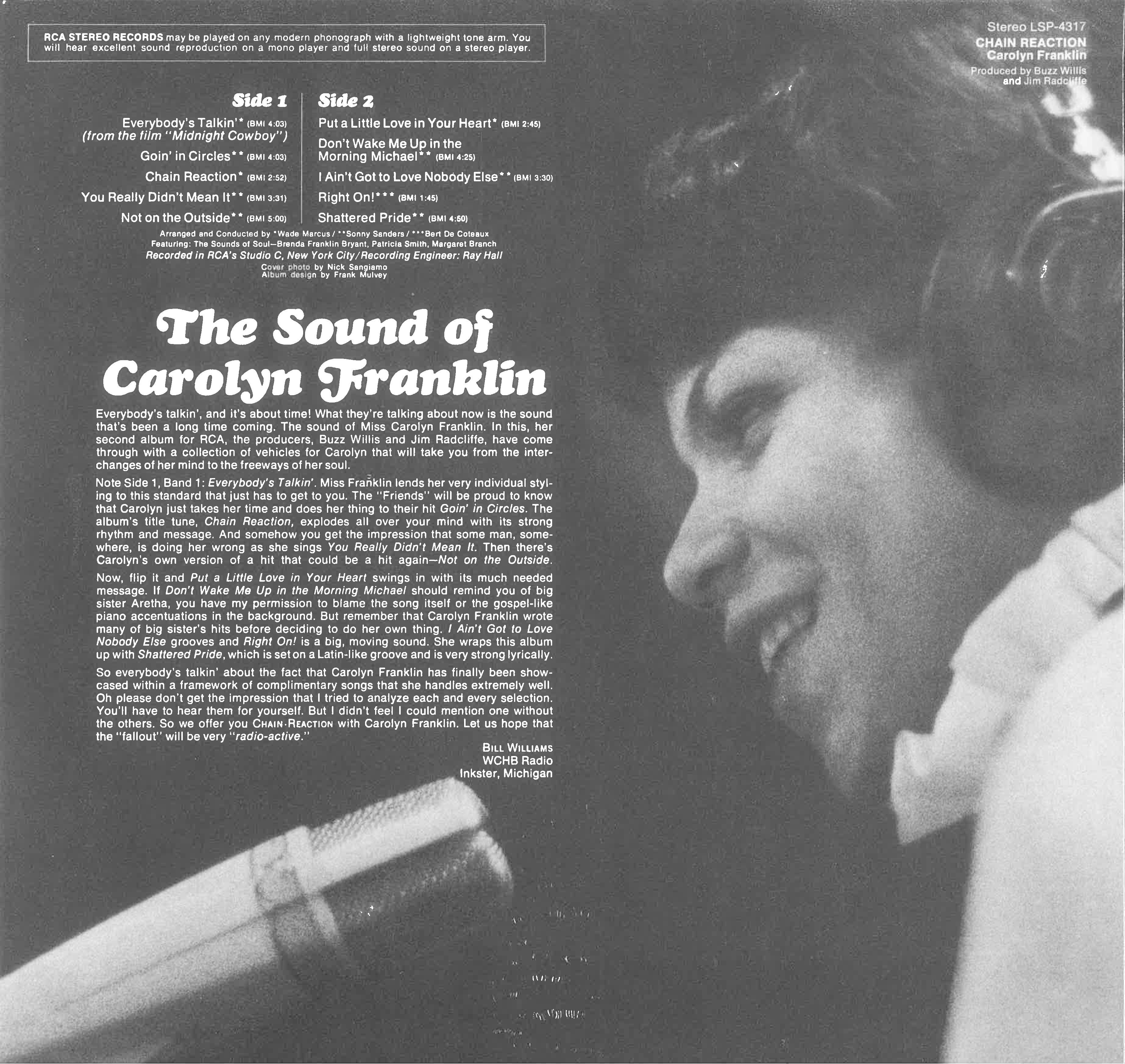 CAROLYN FRANKLIN (キャロリン・フランクリン) - Chain Reaction (US 限定復刻再発 LP/New) '70年セカンド・アルバム。