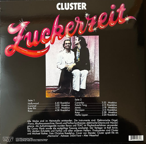 CLUSTER (クラスター) - Zuckerzeit (US 限定復刻再発 LP/New)テクノ・コズミックの元祖、'74年名作サード・アルバム