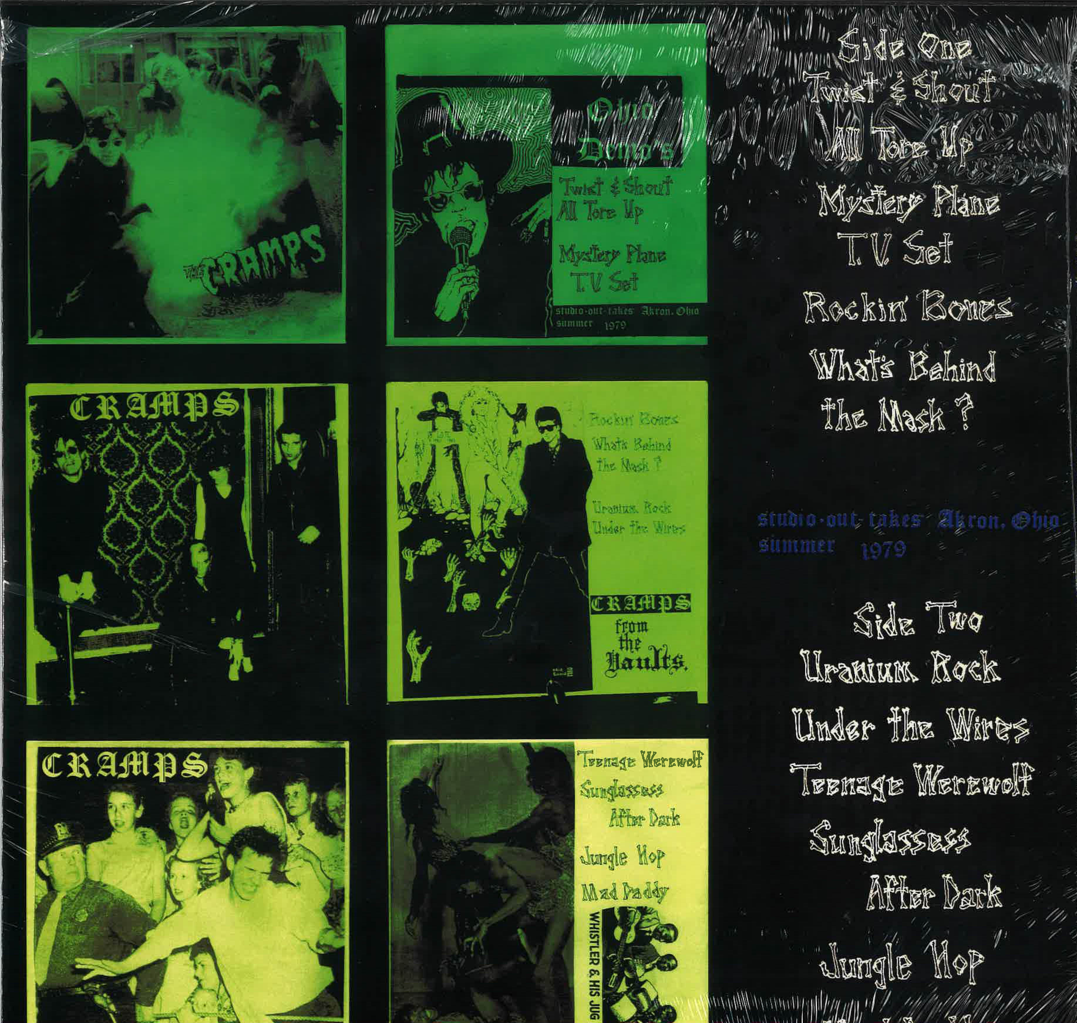 CRAMPS (クランプス) - Ohio Demo's 1979 (EU 限定再発「カラー VINYL」LP/緑ロゴジャケ-New)'79年スタジオ録音レア・デモ音源集
