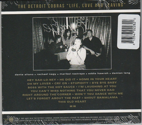 DETROIT COBRAS (デトロイト・コブラス) - Life, Love and Leaving (US サードマン社ボーナス入り復刻再発 CD/New) '01年名作セカンド・アルバム!