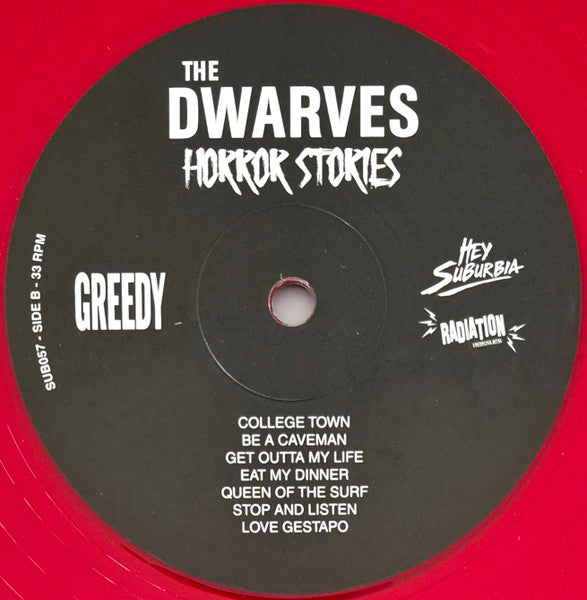 DWARVES, THE (ザ・ドワーヴス) - Horror Stories (イタリア「500枚限定再発「赤盤」LP/New) 86年改名後の通算2作目アルバム、爆ガレージ名作!