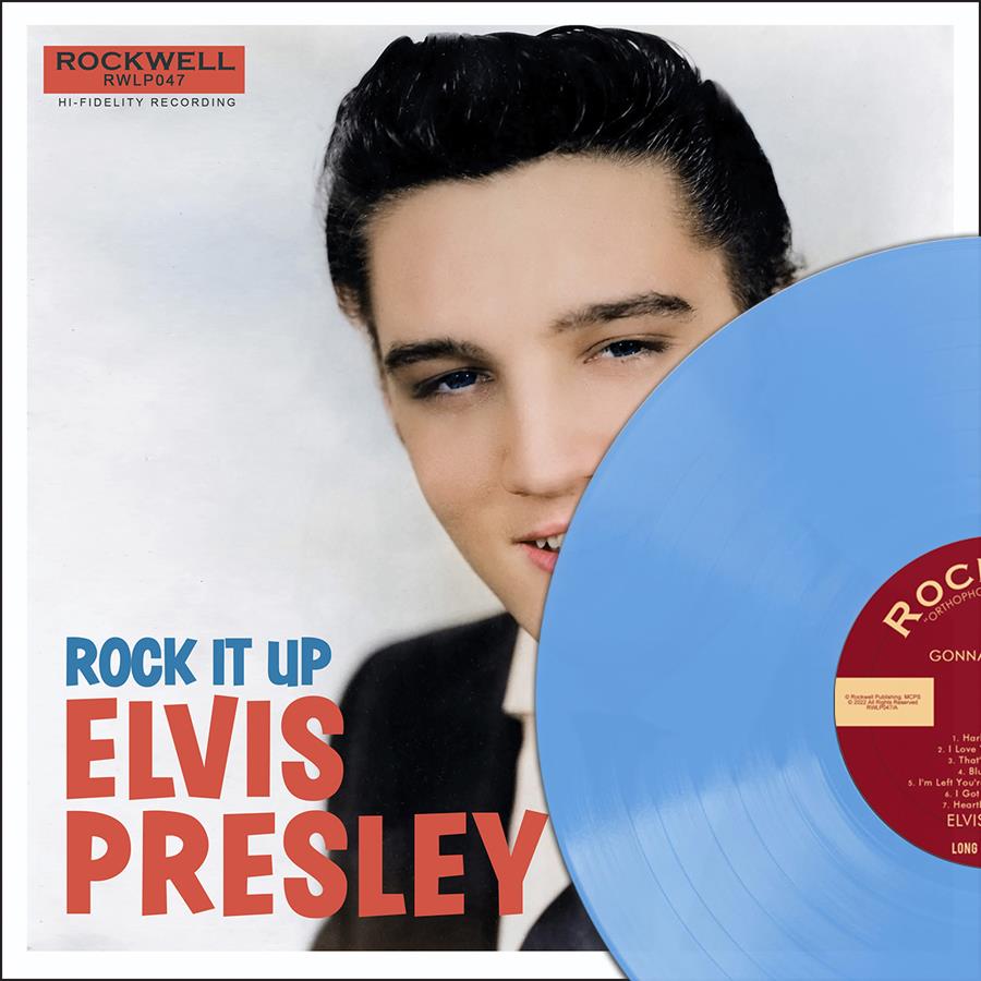 ELVIS PRESLEY (エルヴィス・プレスリー) - Rock It Up (EU 限定「ライト・ブルー・ヴァイナル」LP/New) '54〜'56年別テイク全14曲!