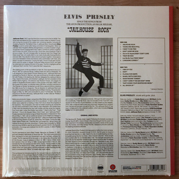 ELVIS PRESLEY (エルヴィス・プレスリー) - Jailhouse Rock (EU 限定復刻ボーナス入り再発「赤盤」180g LP/New)