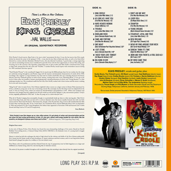 ELVIS PRESLEY (エルヴィス・プレスリー) - King Creole (EU 限定復刻ボーナス入り再発「オレンジ・ヴァイナル」180g LP/New)