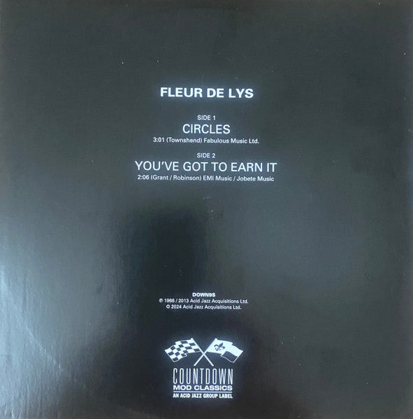 FLEUR DE LYS, LES (ザ・フルール・ド・リス) - Circles / You've Got To Earn It (UK 限定再発「ホワイト VINYL」7インチ/New)