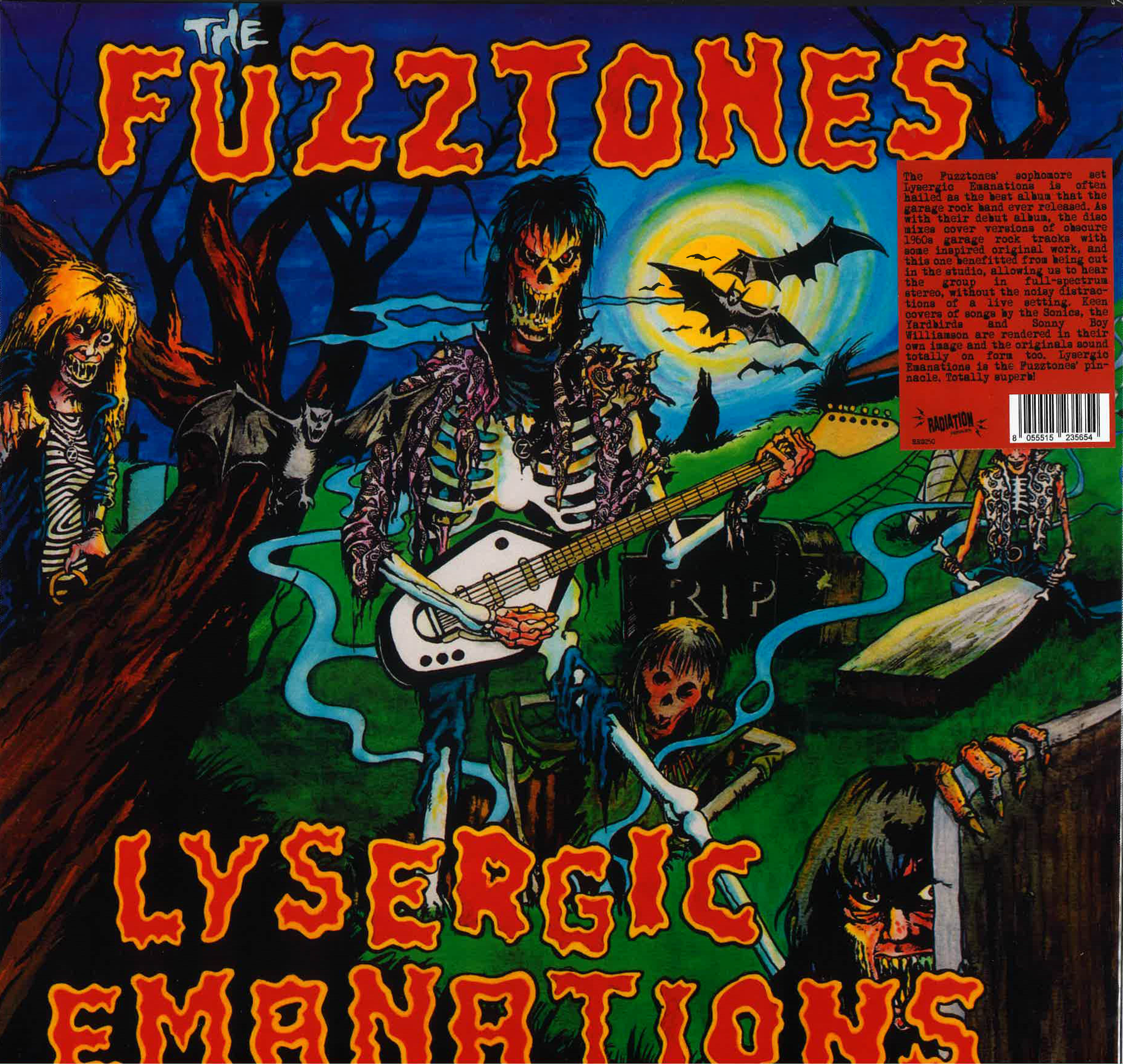 FUZZTONES (ファズトーンズ) - Lysergic Emanations (スペイン限定ボーナス入り再発「黒盤」LP/New)