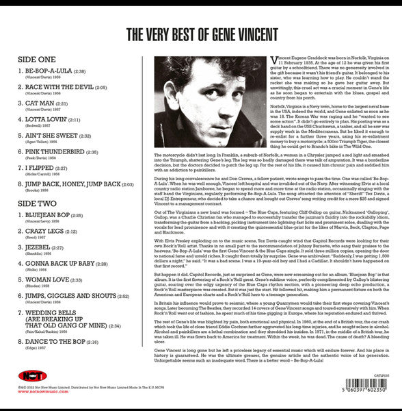 GENE VINCENT (ジーン・ヴィンセント) - The Very Best Of Gene Vincent (UK 限定プレス 180g LP/New)
