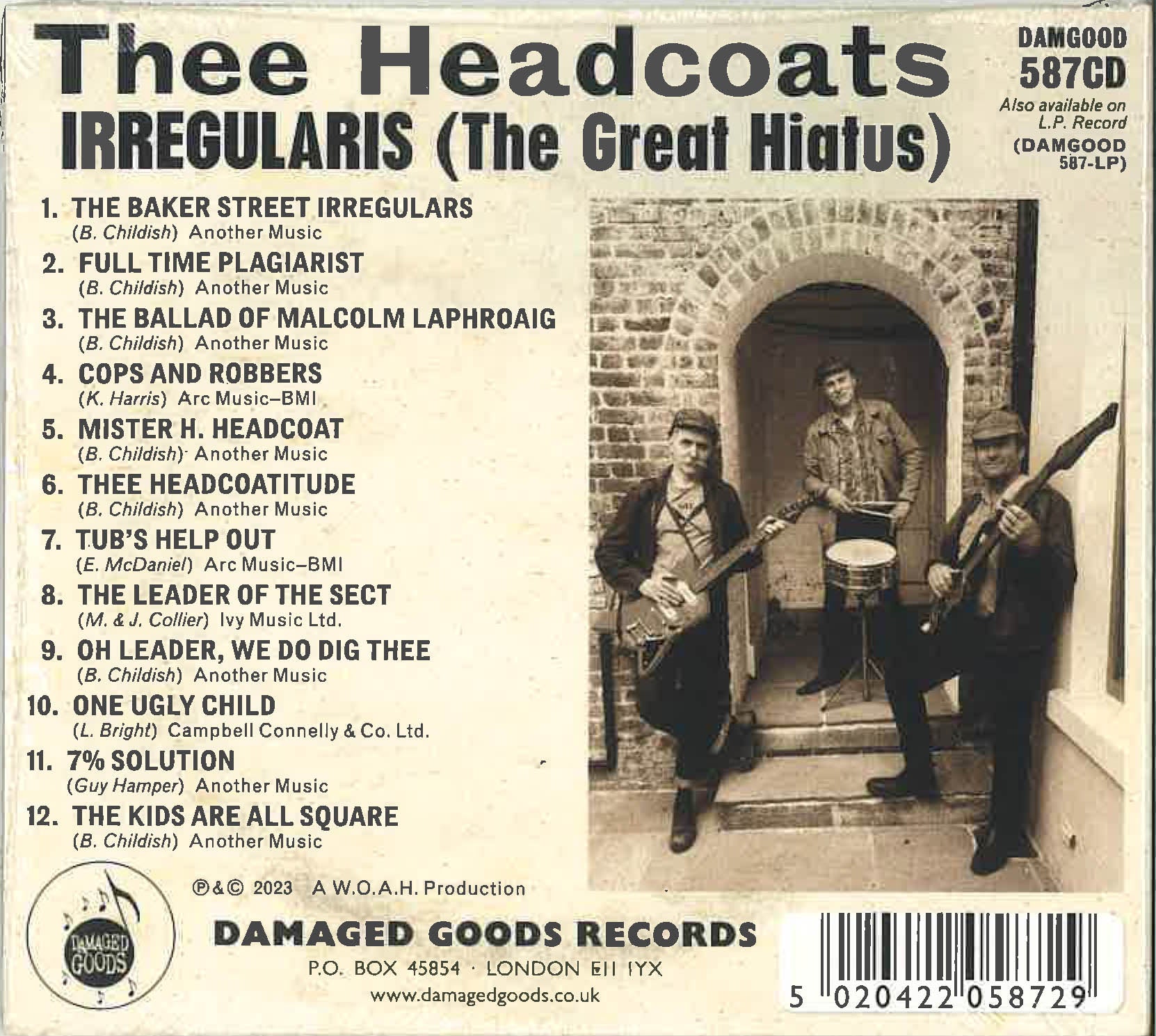 HEADCOATS (ヘッドコーツ) - Irregularis (The Great Hiatus) (UK 限定デジパックCD /New)