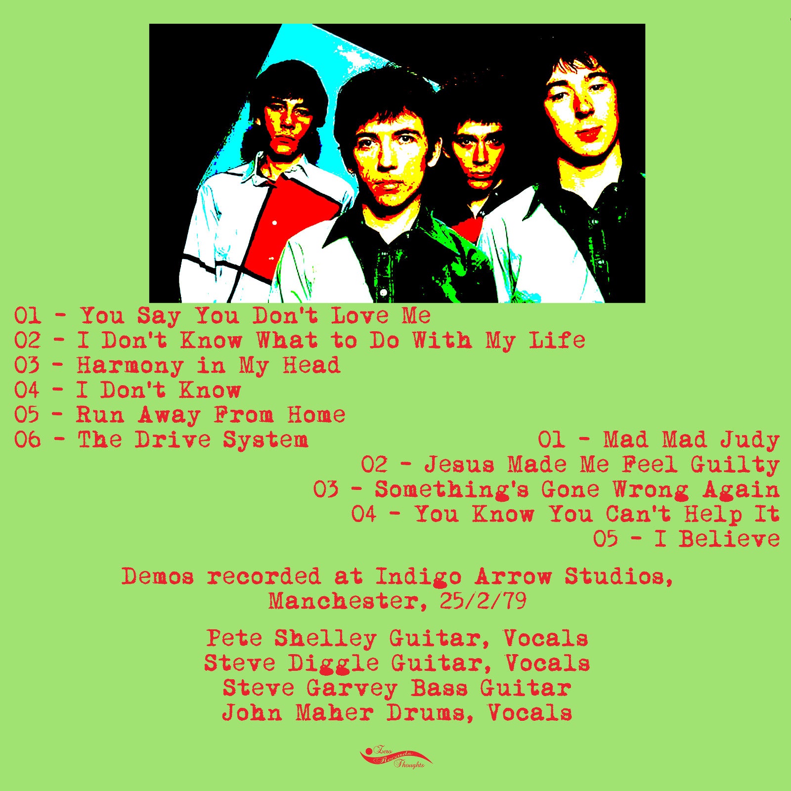 BUZZCOCKS (バズコックス) - Harmony In My Head : The A Different Kind Of Tension Demos 1979 (EU 限定ブラックヴァイナル」LP/ New) 3rd アルバムのデモ音源集!