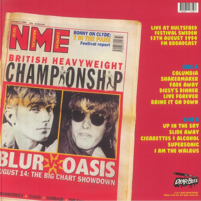OASIS (オアシス) - That Sound Rising (EU 限定300枚「カラーヴァイナル」 LP/NEW) '94年スウェーデン録音ライブアルバム