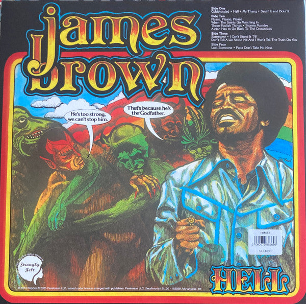 JAMES BROWN (ジェームス・ブラウン) - Hell (EU 限定復刻再発アナログLPx2枚組-見開きジャケ/New)’74年絶頂期の名作2枚組!