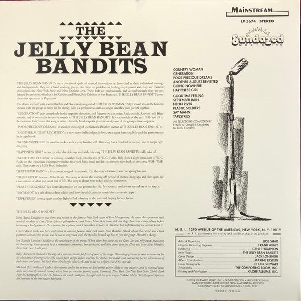 JELLY BEAN BANDITS (ジェリービーン・バンデッツ) - S.T. <1st Album> (US サンデイズド社限定復刻再発「イエローVINYL」ステレオ LP / New)
