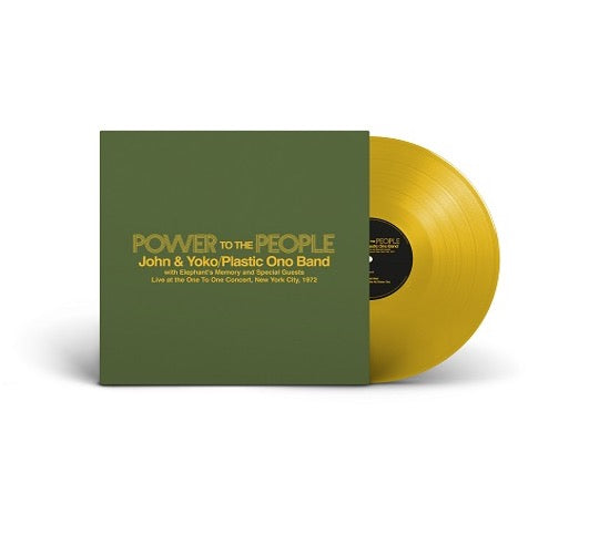 John & Yoko /Plastic Ono Band with Elephant’s Memory and Special Guests (ジョンとヨーコ) - Power To The People _ Live at the One To One Concert, New York City, 1972 (USレコードストアデイ3,000枚限定「180g イエロー・ヴァイナル」 4曲入り12インチ /New)