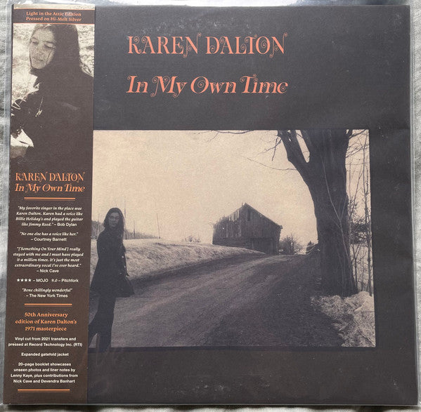 KAREN DALTON (カレン・ダルトン) - In My Own Time (US 発売50周年限定リマスター再発「シルヴァーVINYL」LP+帯、ブックレット-見開きジャケ/New)