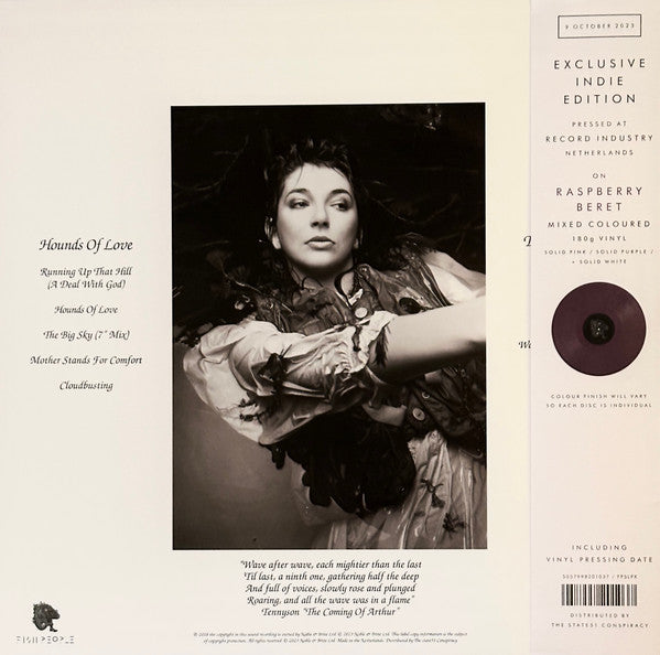 KATE BUSH (ケイト・ブッシュ) - Hounds Of Love (世界共通 限定復刻リマスター再発 180g「カラー(Raspberry Beret)VINYL」LP/ New)