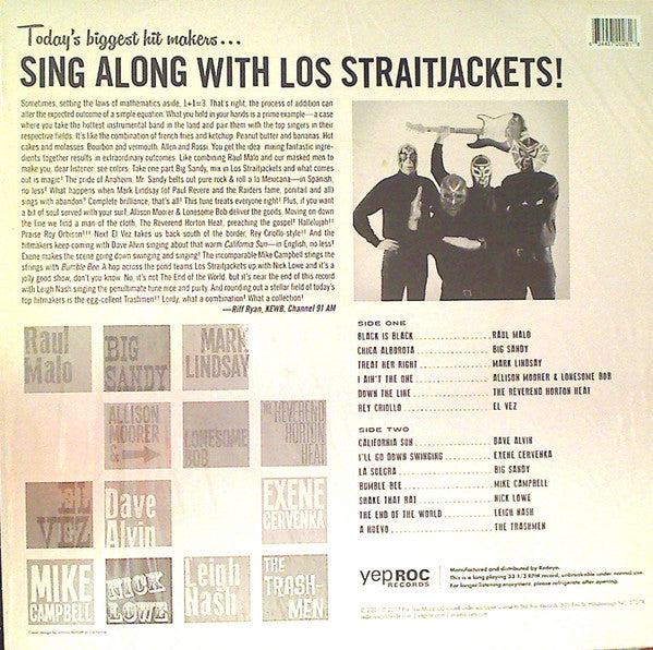 LOS STRAITJACKETS (ロス・ストレイトジャケッツ) - Sing Along with Los Straitjackets (US 1500枚限定再発LP+7インチ /New ) '01年カヴァコラボ
