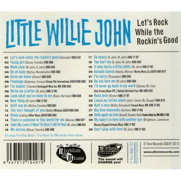 LITTLE WILLIE JOHN (リトル・ウィリー・ジョン) - Let's Rock While The Rockin's Good (スペイン 限定CD/New)全30曲!