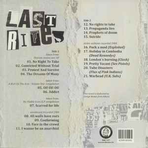 LAST RITES (ラスト・ライツ) - Outtakes & Wat Weiss Ich Denn? (German 250枚限定プレス LP) '82〜'85年コンピレーション!