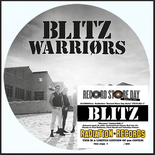 BLITZ, THE (ザ・ブリッツ) - Warriors / Youth (Italy 「RSD 2026」正規再発「500枚限定ナンバリング入りピクチャー」 7"/ New)