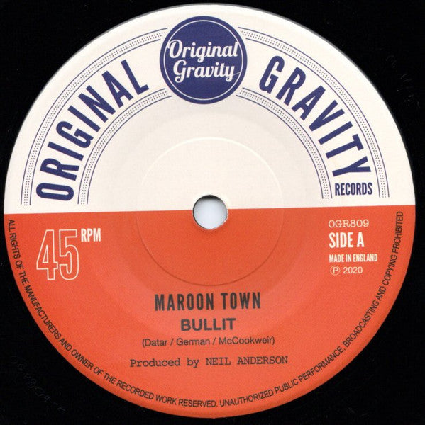 MAROON TOWN (マルーン・タウン) - Bullit / Masekela Skank (UK 限定 7"/New)