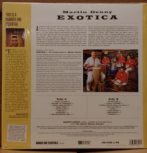MARTIN DENNY (マーティン・デニー) - Exotica (EU 限定ボーナス入り再発「モノラル」LP/New)'57年エキゾチカ名作デビュー・アルバム!