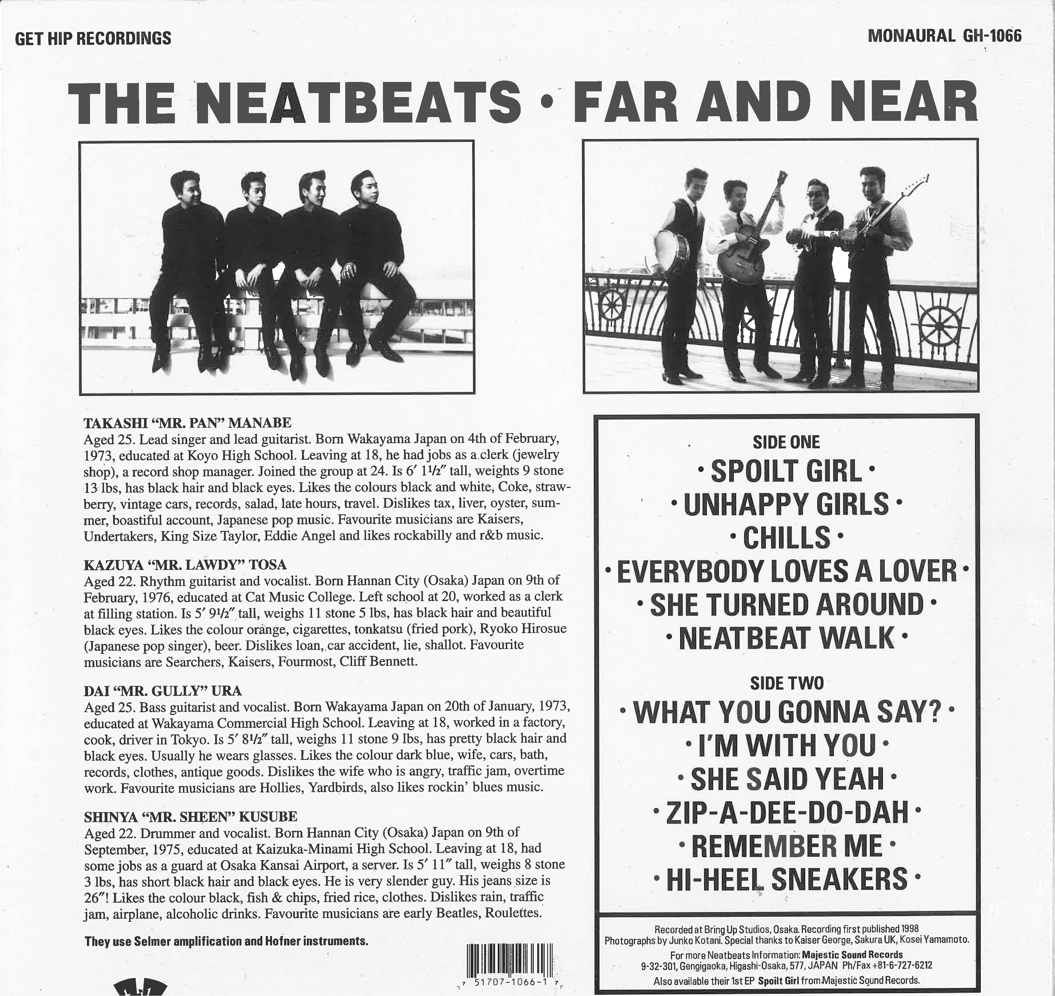 NEATBEATS (ニートビーツ) - Far And Near (US 限定 150g カラーVINYL LP/New)'98年デビュー・アルバム!