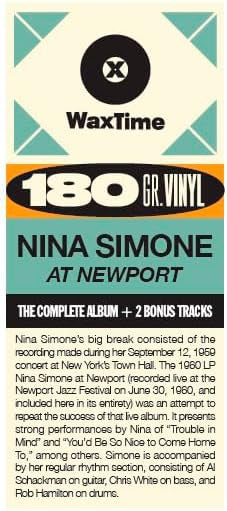 NINA SIMONE (ニーナ・シモン) - Nina At Newport (EU 限定ボーナス入り再発180g LP/New)