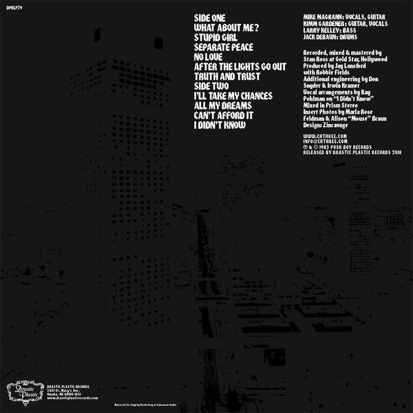 CHANNEL 3 (チャンネル・スリー) - After The Lights Go Out (US 1,000枚限定再発 150g LP「廃盤 New」)