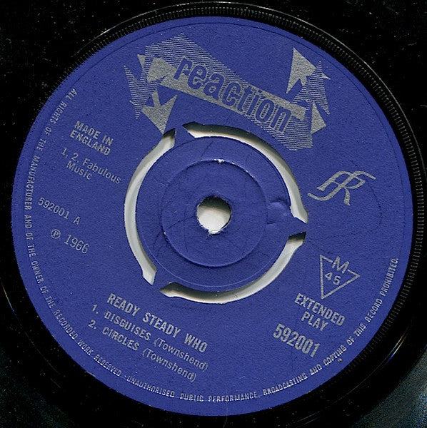WHO (フー) - Ready Steady Who (UK オリジナル「モノラル」 7"EP/CFS)