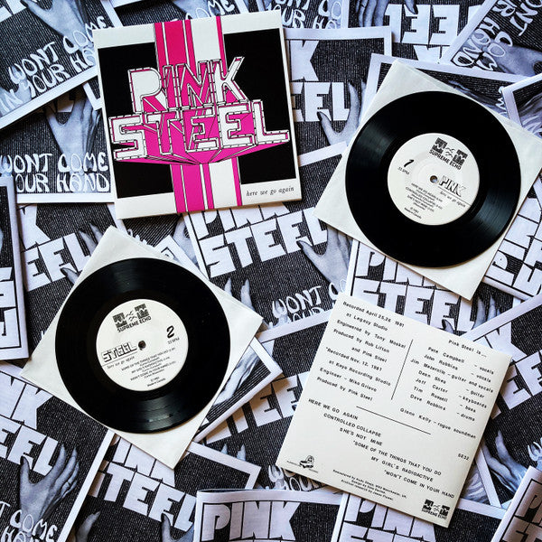 PINK STEEL (ピンク・スティール) - Here We Go Again (Canada 500枚限定再発 7"/ New)