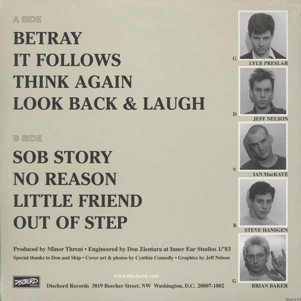 MINOR THREAT (マイナー・スレット) - Out Of Step (US 限定リマスター再発「ホワイトヴァイナル」LP /New) '23年プレス「白盤」!