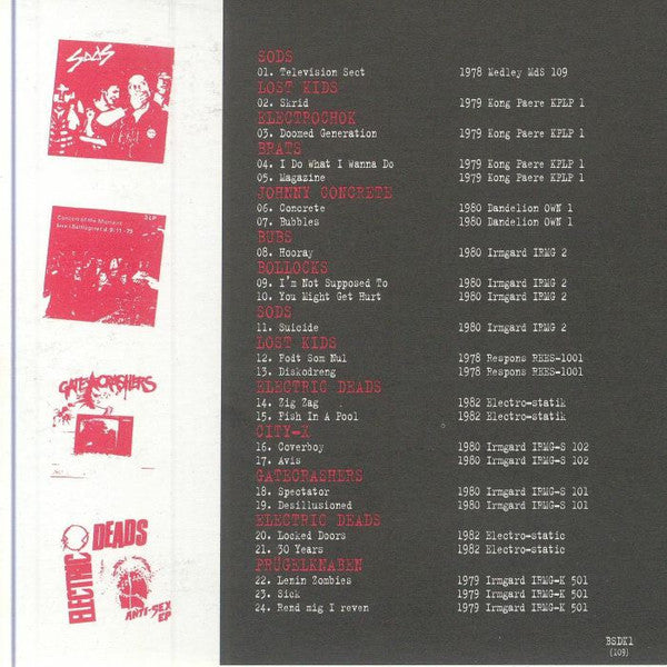 V.A. (初期「デンマーク」パンク・コンピ) - Bloodstains Across Denmark (EU 限定再発「見開き紙ジャケ」CD/ New)