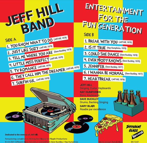 JEFF HILL BAND (ジェフ・ヒル・バンド) - Entertainment For The Fun Generation (Portugal 限定プレス LP/ New) 未発表トラック集!