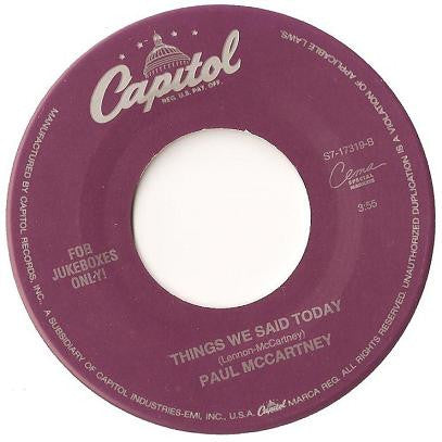PAUL McCARTNEY (ポール・マッカートニー) - Biker Like An Icon (US '93 限定ジュークボックス用「ホワイトヴァイナル」7"/元々ジャケ無)