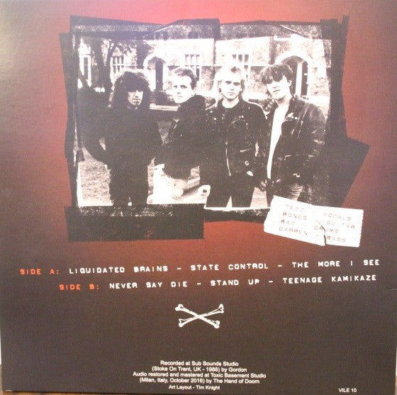 BROKEN BONES (ブロークン・ボーンズ) - Demo 1988 (Italy 400枚限定再発「ブラックヴァイナル」LP「廃盤 New」 )