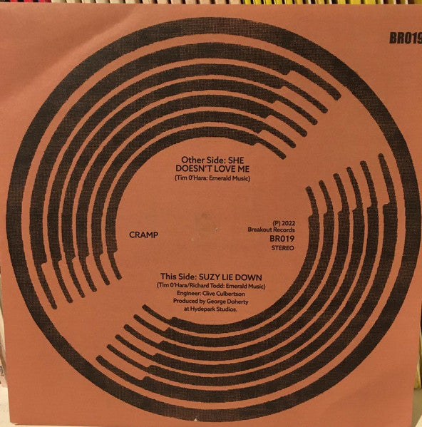 CRAMP (クランプ) - Suzy Lie Down / She Doesn't Love Me (Italy 限定再発 7"/ New) 唯一シングル!