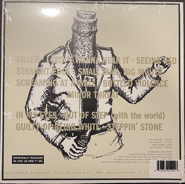MINOR THREAT (マイナー・スレット) - First 2 7"s (US 2023年正規限定再発「グレイヴァイナル」LP+グレイジャケ / New) 「グレーカラー盤」再発!