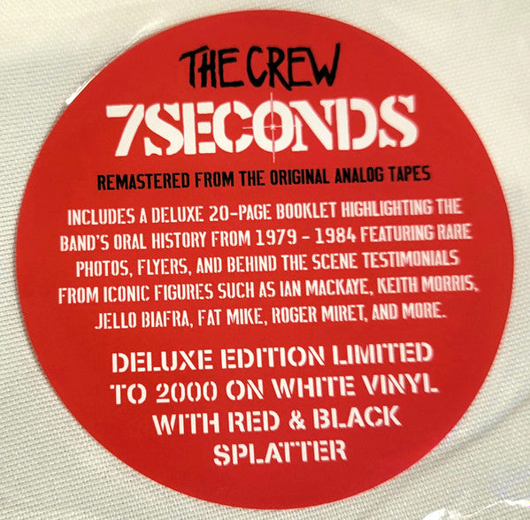 7 SECONDS (セブン・セカンズ ) - The Crew : DX Edition (US 1,000枚限定再発「白/黒/赤スプラッターヴァイナル (DXエディション)」LP/New)