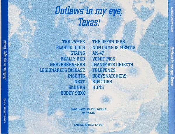V.A. (初期テキサス・パンク・コンピ!) - Outlaws In My Eye, Texas! (Italy 限定プレス CD/ New)