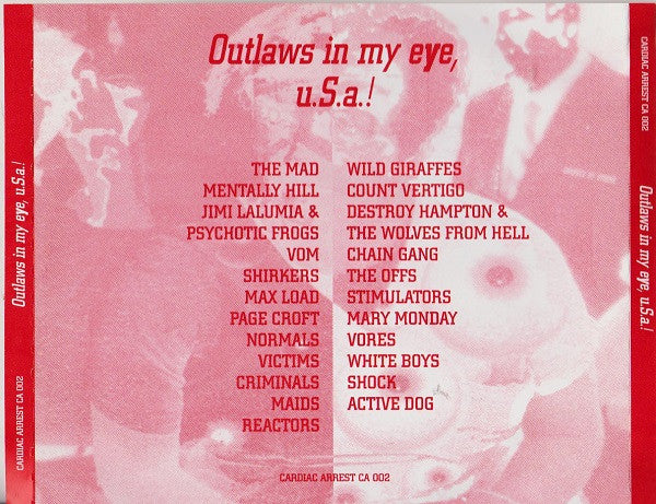 V.A. (初期USパンク・コンピ!) - Outlaws In My Eye, USA! (Italy 限定プレス CD/ New)