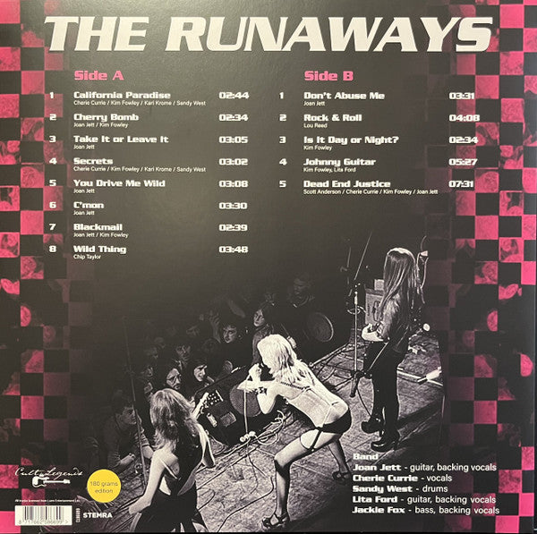 RUNAWAYS, THE (ザ・ランナウェイズ) - The Agora Cleveland 1976 (Dutch 限定プレス LP/ New)