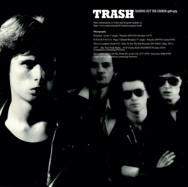 TRASH (トラッシュ) - Bashing Out The Chords 1976 - 1979 (UK 250枚限定プレス LP/ New) '77〜'79年にかけて録音された全スタジオトラック !
