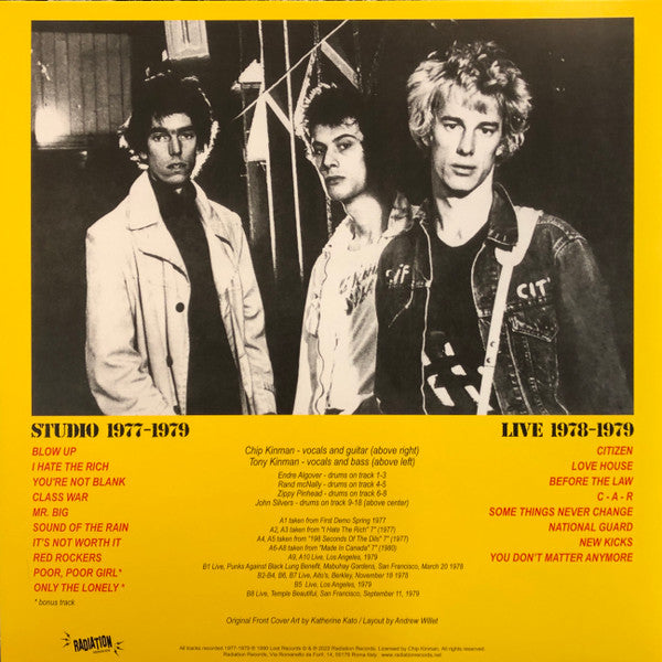 DILS, THE (ザ・ディルズ) - Dils Dils Dils (Italy 500枚限定再発イエローヴァイナル LP/ New)
